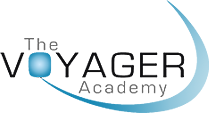The official logo of Voyager Academy, Cambridgeshire.