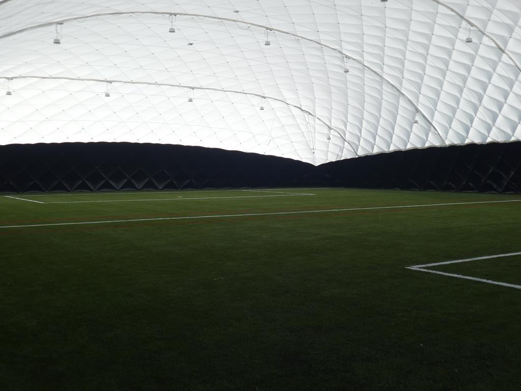 Image of a 3G Pitch Construction with Dome Facility at Great Baddow High School, Essex.