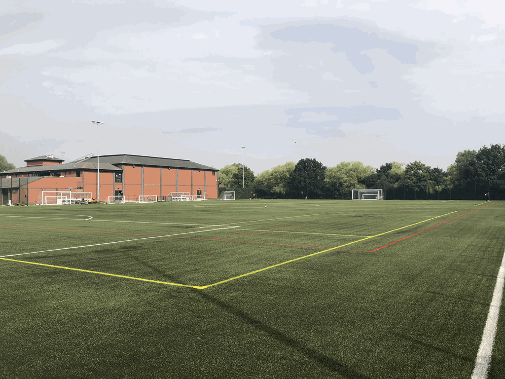 A completed 3G pitch installation for Basildon Council in Essex