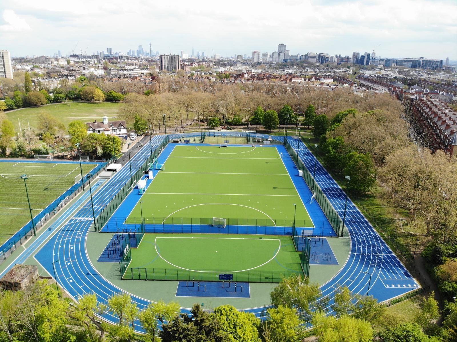 The athletics track surface is part of Paddington Recreation Ground, which welcomes 1.2 million visitors every year.