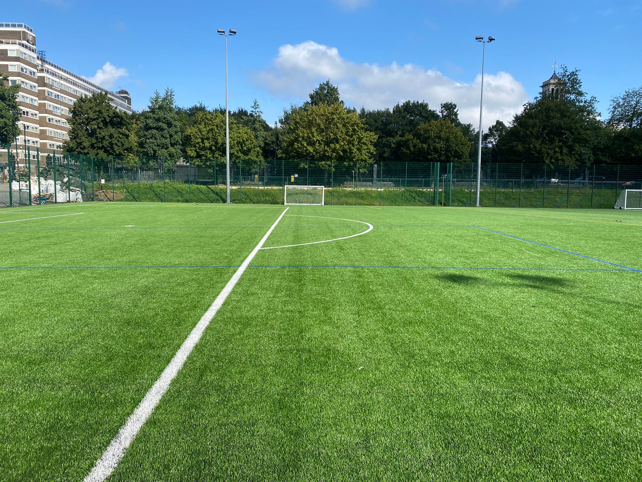 When we installed Market Road’s new artificial football pitches we ensured that the old pitch surfaces were responsibly removed and recycled.