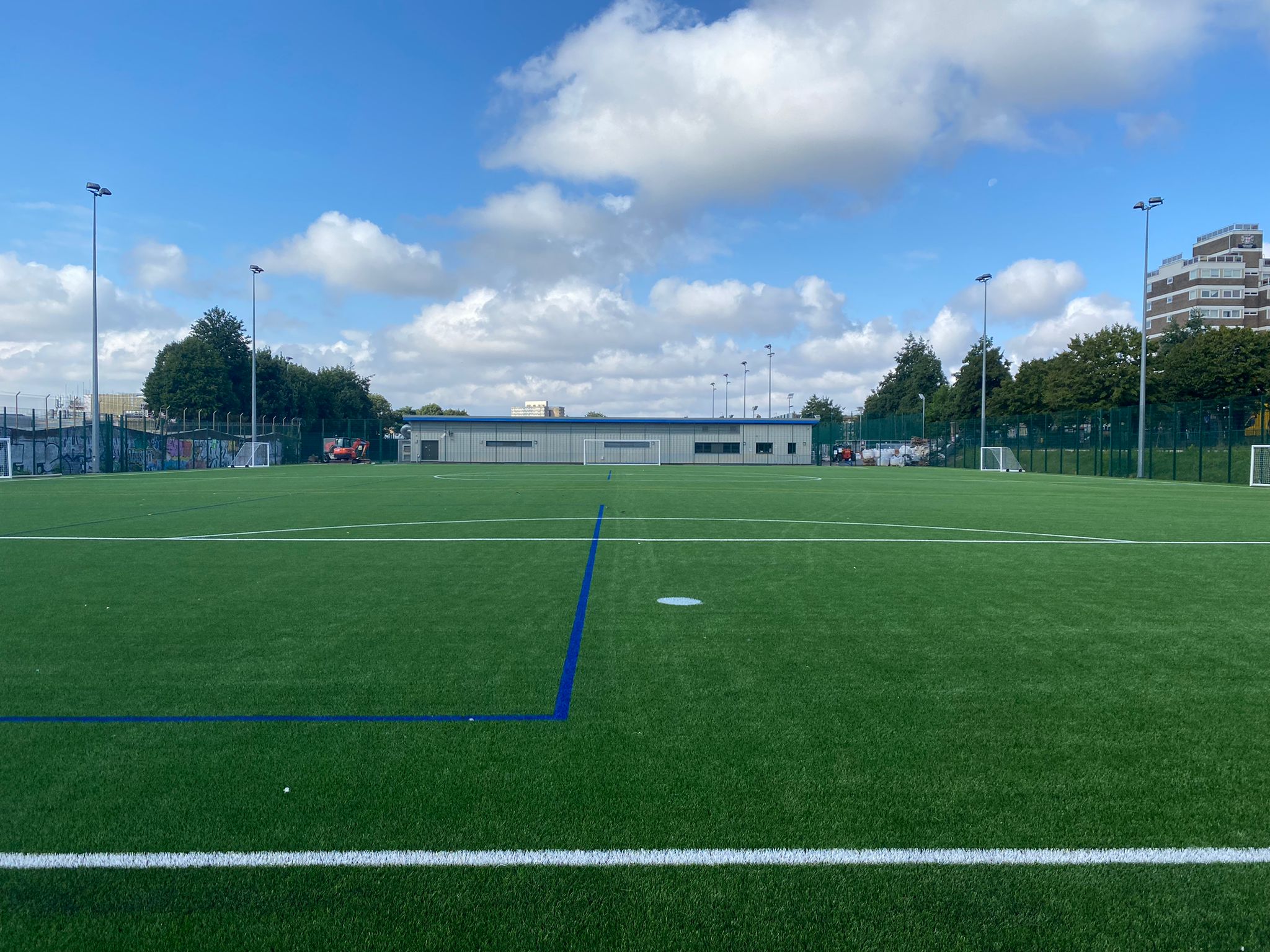 As sports pitch contractors, we always go the extra mile for our clients and this football resurfacing project at Market Road was no exception.
